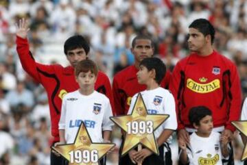 Gerardo Cortez -a la izquierda por sí no lo conoce- se consagró con Colo Colo en el Clausura 2009. 