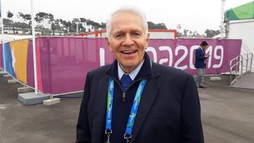 Carlos Padilla, afuera de la Villa Panamericana de Lima 2019.