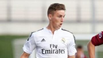 Guillermo Varela, en un partido con el Castilla.