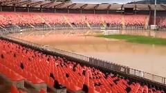 Impactante desborde del Río Claro inunda el Fiscal de Talca: no podrás creer como quedó el estadio