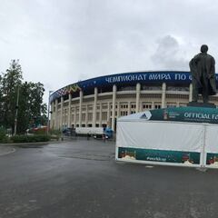 Sólo faltan pequeños detalles al Estadio Luzhniki