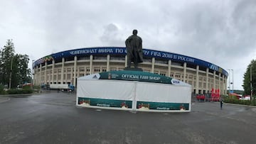 Sólo faltan pequeños detalles al Estadio Luzhniki