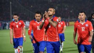 Los jugadores celebraron el triunfo sobre Bolivia, que los dejó en cuartos de final.