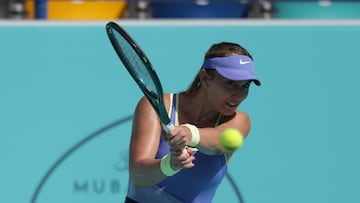 Paula Badosa, en el reciente torneo de Abu Dabi.