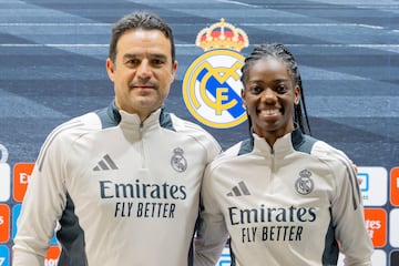 12/11/24 
REAL MADRID FEMENINO - RUEDA DE PRENSA
JOSE ALBERTO TORIL Entrenador  NAOMIE FELLER Jugadora