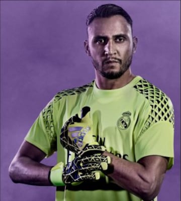 Keylor Navas con la equipación de portero para esta temporada.