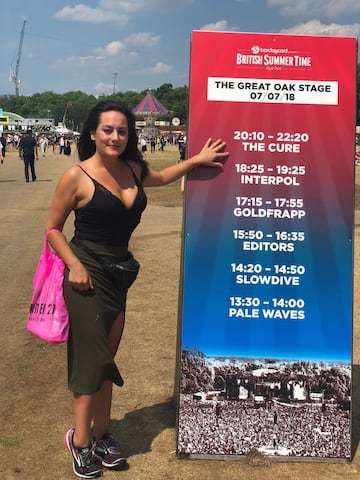 Cartel del festival con el que The Cure celebró su 40 aniversario en Hyde Park, Londres, en 2018.