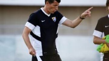 JAVI GRACIA en el ENTRENAMIENTO del MÁLAGA