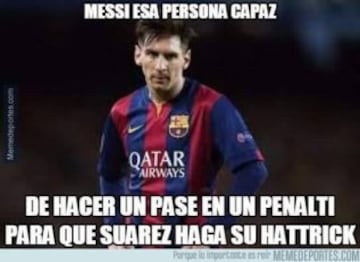 Los memes del penalti indirecto de Messi