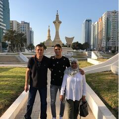 Real Madrid players take in Abu Dhabi during morning off