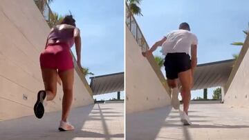 Cristiano Ronaldo and Georgina’s intense training session at their Madrid home