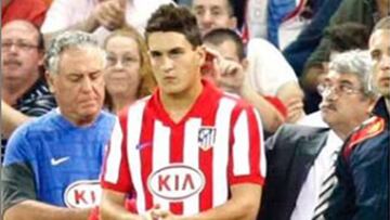 Koke en su debut con el Atlético de Madrid.