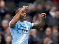 Soccer Football - Premier League - Manchester City v Wolverhampton Wanderers - Etihad Stadium, Manchester, Britain - January 24, 2026 Manchester City's Antoine Semenyo celebrates scoring their second goal Action Images via Reuters/Jason Cairnduff EDITORIAL USE ONLY. NO USE WITH UNAUTHORIZED AUDIO, VIDEO, DATA, FIXTURE LISTS, CLUB/LEAGUE LOGOS OR 'LIVE' SERVICES. ONLINE IN-MATCH USE LIMITED TO 120 IMAGES, NO VIDEO EMULATION. NO USE IN BETTING, GAMES OR SINGLE CLUB/LEAGUE/PLAYER PUBLICATIONS. PLEASE CONTACT YOUR ACCOUNT REPRESENTATIVE FOR FURTHER DETAILS..