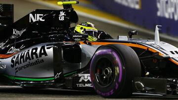 Checo Pérez, sancionado en Singapur.