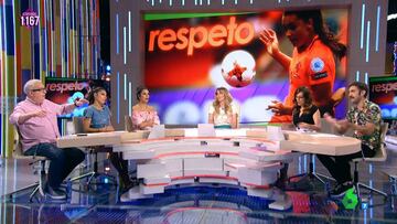 Leo Harlem, Lorena Castell, Cristina Pedroche, Anna Simmon, Ana Morgade y Jon Plazaola en &quot;Zapeando&quot; el 26 de julio de 2018, programa en el que criticaron al FC Barcelona y a Luis Rubiales, presidente de la Federeaci&oacute;n Espa&ntilde;ola de F&uacute;tbol, por dos pol&eacute;micas machistas