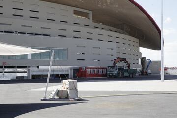 Después de la fiesta, continúan las obras en el Wanda Metropolitano