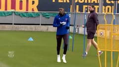 Dembélé comienza la fase final de su rehabilitación en el Barça
