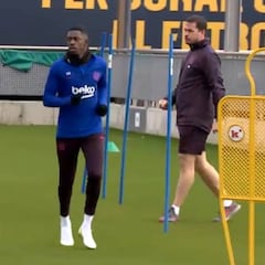 Dembélé comienza la fase final de su rehabilitación en el Barça