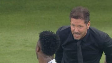 Simeone, a Vinicius: “Florentino te va a echar”
