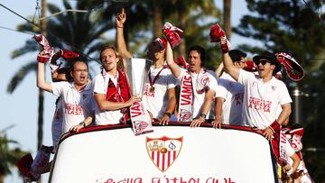 El Sevilla celebra el cuarto aniversario de su tercera Europa League