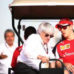 Bernie Ecclestone: "Vettel será campeón del mundo con Ferrari"