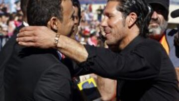 Luis Enrique, con Simeone.