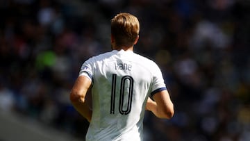 Harry Kane durante un partido de pretemporada con el Tottenham.