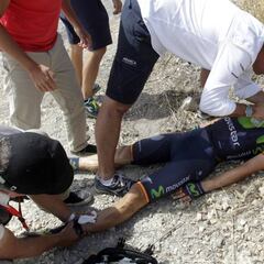 Rojas, fractura abierta de tibia y peroné tras su grave caída