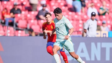 during FIFA U-20 Mens World Cup Chile 2025 match between Spain and Mexico (Mexican National team) as part Group-C at Estadio Nacional Julio Martinez Pradanos, on October 01, 2025 in Santiago, Chile.