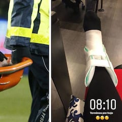 Descartan una fractura en el tobillo de Neymar: aún es duda