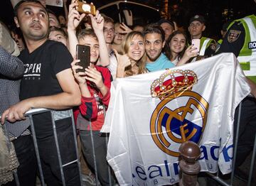 Aficionados madridistas.