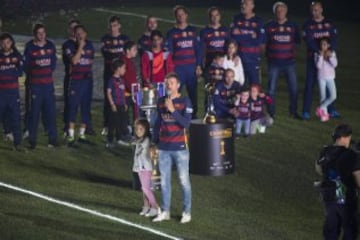 El Barcelona campeón de la Liga BBVA y Copa del Rey. Luis  Enrique.