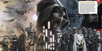 La guía visual confirma la aparición de Darth Vader en 'Rogue One: Una historia de Star Wars'.