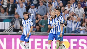German Berterame celebrate this goal 2-0 of Monterrey during the game Monterrey vs Santos, corresponding to Round 10 of the Torneo Apertura 2023 of the Liga BBVA MX, at BBVA Bancomer Stadium, on November 08, 2023.
<br><br>
German Berterame celebra su go 2-0 de Monterrey durante el partido Monterrey vs Santos, correspondiente a la Jornada 10 del Torneo Apertura 2023 de la Liga BBVA MX, en el Estadio BBVA Bancomer, el 08 de Noviembre de 2023