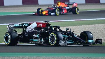 Lewis Hamilton (Mercedes W12). Losail, Qatar. F1 2021.