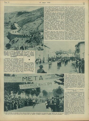 Recorrido por las mejores imágenes de la I Vuelta a España a través de la edición de AS Semanal de 1935.