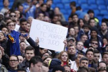 Lucas Silva estuvo arropado por los seguidores del Real Madrid que no quisieron faltar a la cita.