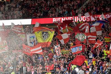 Aficionados del Atlético de Madrid.