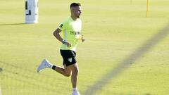 Ismael Casas durante un entrenamiento.