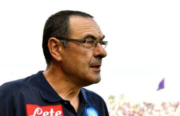 Napoli's Italian coach Maurizio Sarri