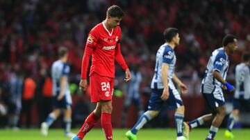 Haret Ortega en un partido con el Toluca.
