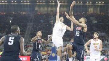 <b>EL ÚLTIMO DUELO. </b>España y Estados Unidos se midieron por última vez en agosto de 2010 en Madrid. Ganaron los americanos por 85-86.