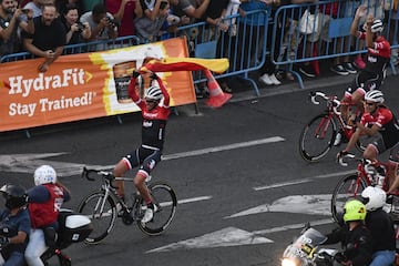 Alberto Contador raced for the last time in the final stage of the Vuelta a España in Madrid after a career that reaped two Tours de France, two Giros and two Vueltas. The whole race has been special," said Contador after his final appearance. "Yesterday