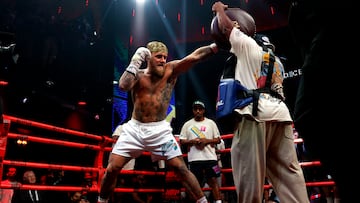 Boxing - Jake Paul v Anthony Joshua Open Workouts - LIV Fontainebleau Hotel, Miami Beach, Florida, U.S. - December 16, 2025 Jake Paul during the open workouts REUTERS/Marco Bello