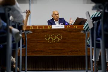 Alejandro Blanco, durante su conferencia de este viernes en el COE. 