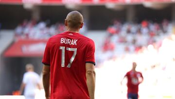 BURAK YILMAZ 17 LOSC during the French championship Ligue 1 football match between LOSC Lille and OGC Nice on August 14, 2021 at Pierre Mauroy stadium in Villeneuve-d'Ascq near Lille, France - Photo Laurent Sanson / LS Medianord / DPPI
AFP7
14/08/