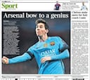 Así amaneció la prensa inglesa tras el Arsenal - Barça