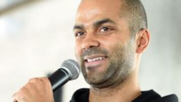 Tony Parker, durante un acto.