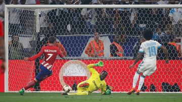 0-1. Antoine Griezmann marcó el primer gol.