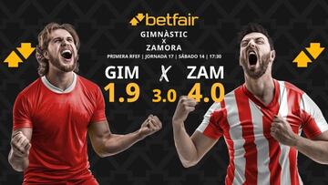 Gimnàstic de Tarragona vs. Zamora CF: horario, TV, pronósticos, estadísticas y clasificación